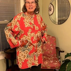 Citron washable silk blouse